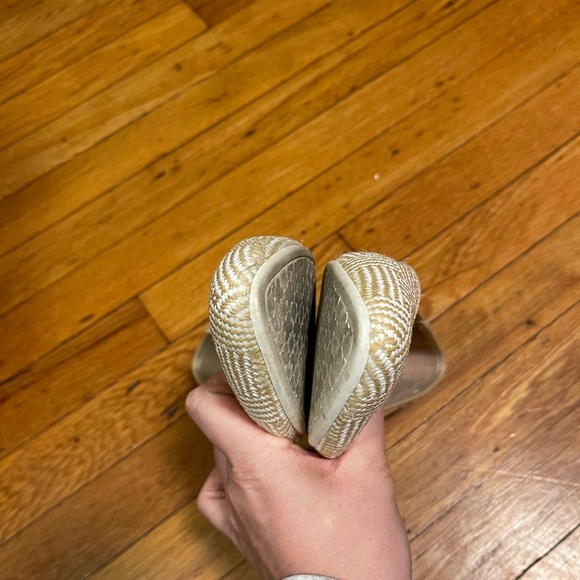 Kelly And Katie Womens Knit Pointed/Almond Toe Slip On Flats Beige Size 9.5M - Picture 6 of 7